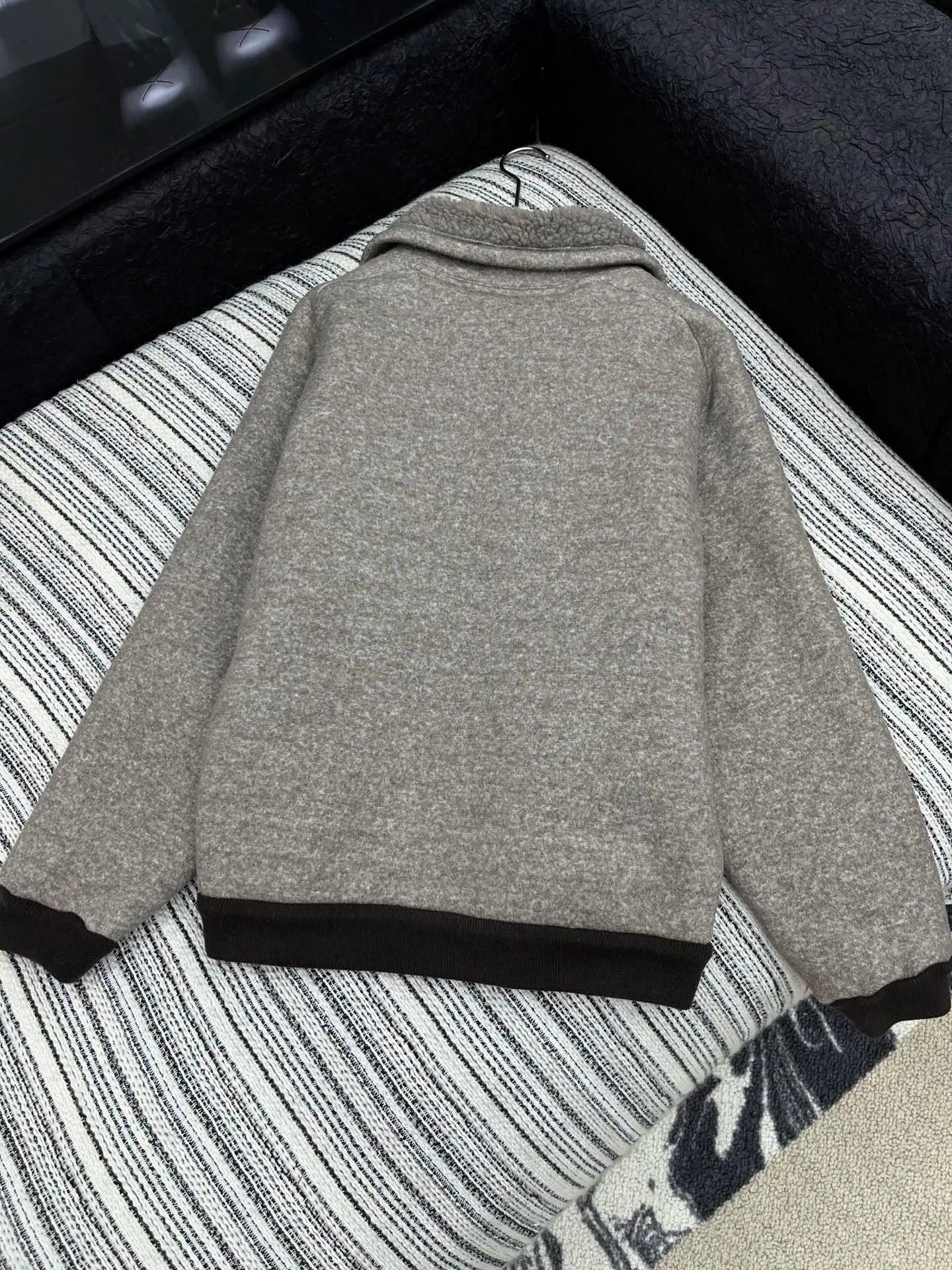 2025 autumn and winter new high-end custom women's clothing Clothing Teddy velvet lining lapel zipper jacket j plus velvet coat