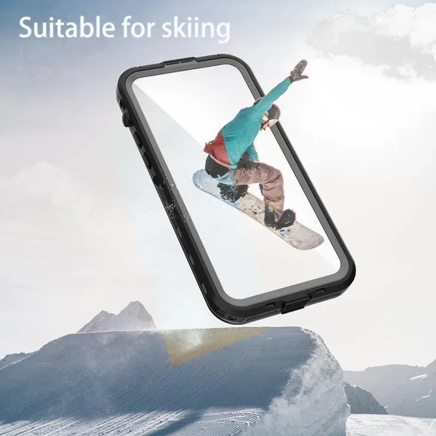 IP68 Waterproof Phone Case For iPhone 16 15 Plus 14 13 Pro Max Snowproof Dustproof Shockproof Shell Underwater Protection Cover