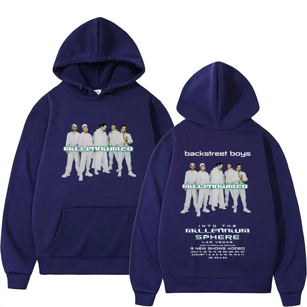 Backstreet Boys Into The Millennium Tour 2025 Hoodie Men Women Casual Fleece Cotton Hoodies Unisex Fashion Oversized Sweatshirt
