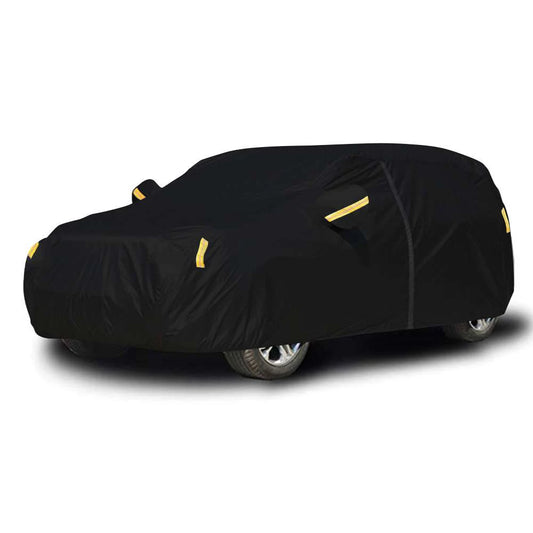 Universal SUV Car Cover Outdoor Protection Waterproof Dustproof UV Suitable for Sedan Dust Cover Black Car Shell Cover SUV Cover