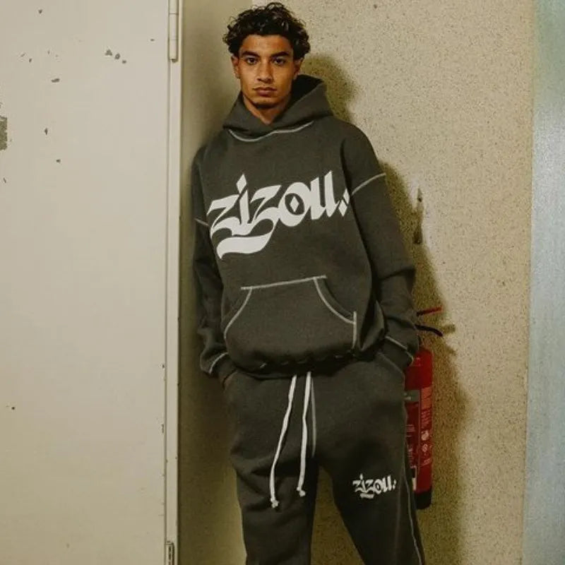 Hoodie Letter Print goth Punk Streetwear Sweatshirt Women hoodies Sport Coat Pullover Long Sleeve Oversized hoodie Y2K jacket