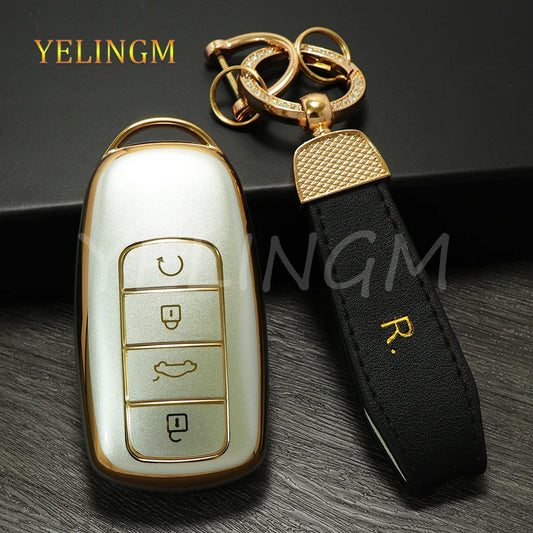 New TPU Car Remote Key Case Cover Protector for Chery Tiggo 8plus Tiggo 8 New 5 Plus 7pro Max Omoda 5 C5 Accessories