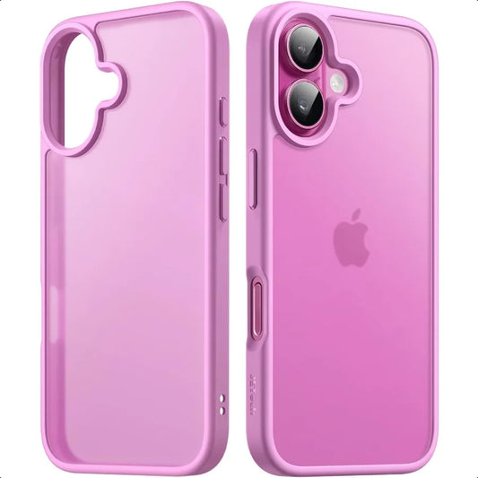 h Matte Case for iPhone 16 6.1Inch Shockproof Military Grade Drop Protection Frosted Translucent Back Phone Cover AntiFingerpri
