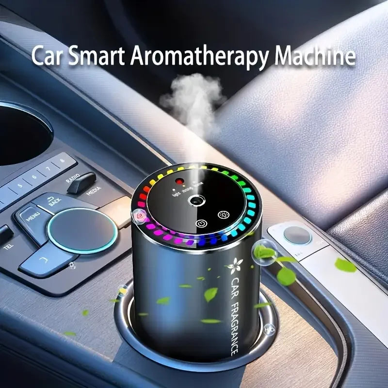 Smart Car Air Freshener with Projector Light - Car Star Top - USB Rechargeable Fragrance Diffuser - Adjustable Fragrance Intensi