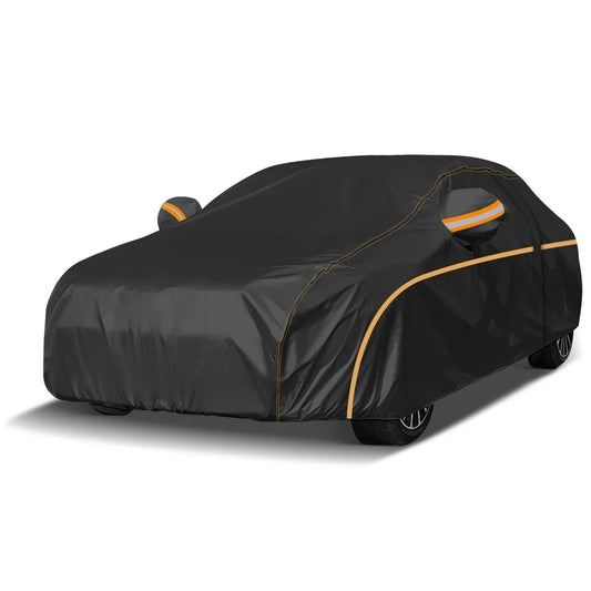 NEVERLAND Car Cover, Outdoor Heavy Duty Full Car Cover, Black , Fit For Universal Auto Exterior, Size L And XXL