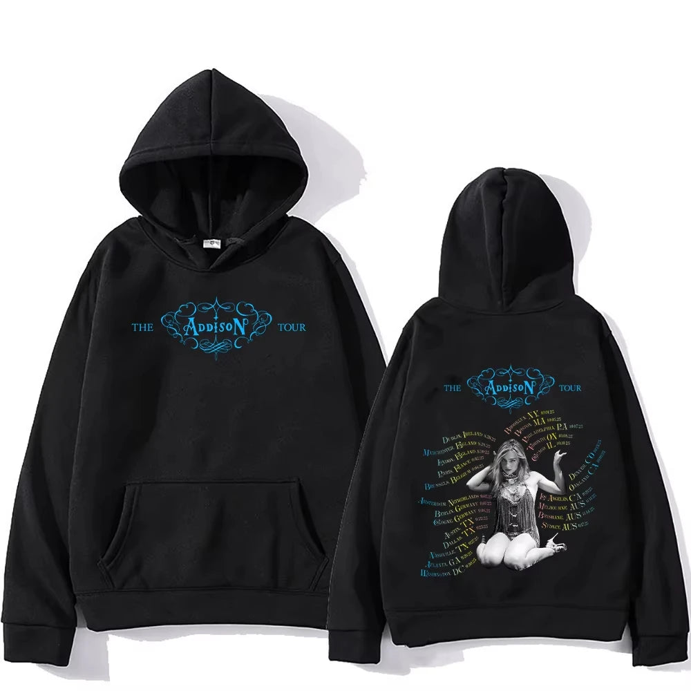 2024 Kpop Mamamoo Group Music Tour Black Hoodie New Men Women Fashion Y2k Sweatshirt Unisex Casual Long Sleeve Pullovers