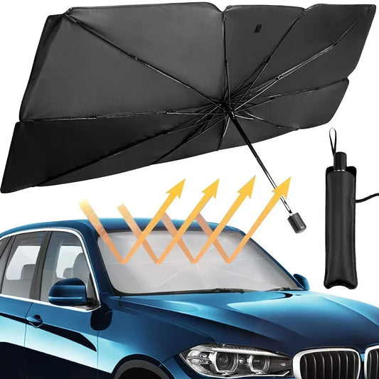 Protect Your Car From The Sun with This Portable, Foldable Car Windshield Sunshade