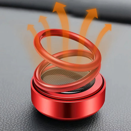 Solar Car Air Freshener 360℃ Rotation Perfume Fragrance Portable Kinetic Molecular Heater Car Interior Decor Accessories