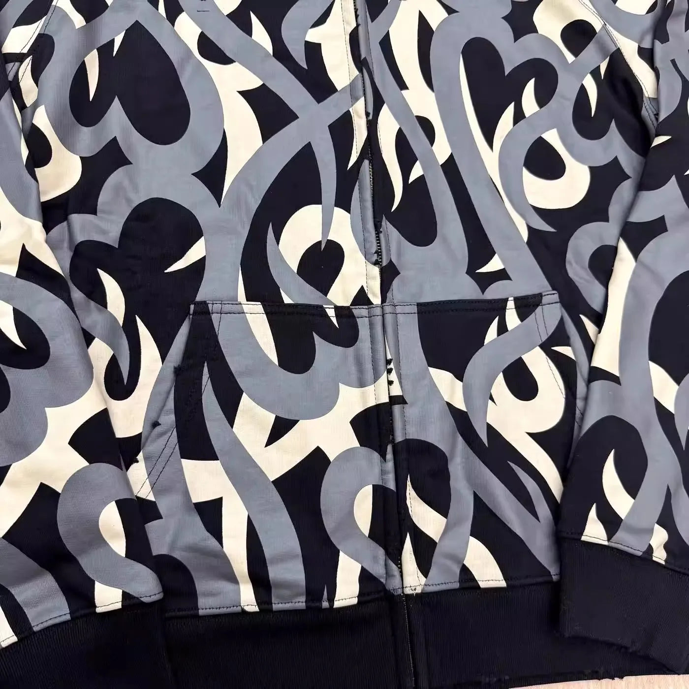 New Luxury Tribal Camo Hearts zip up N9 Face Pullover Hoodies Hoody hooded Sweatshirts velvet Cotton Thick Fleece Asian E51