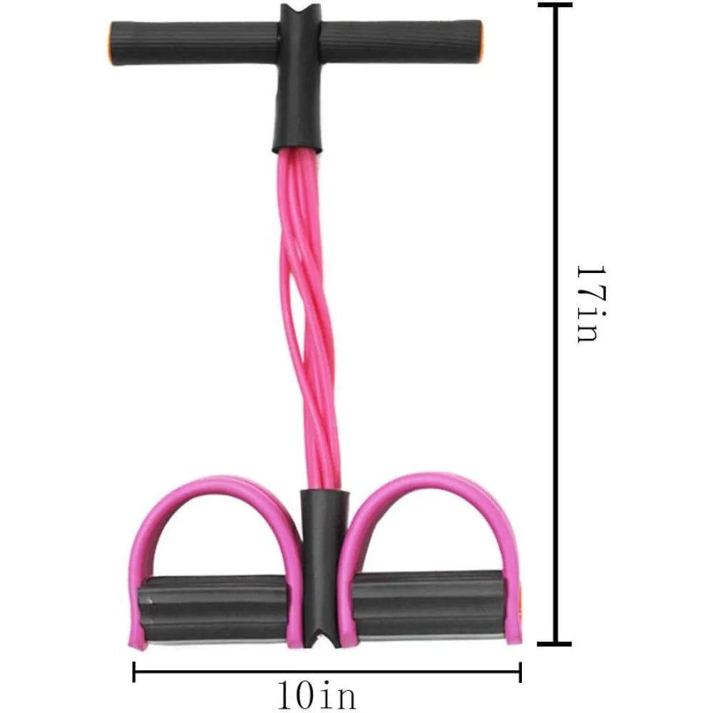 Multifunction Tension Rope, 6-Tube Elastic Yoga Pedal Puller Resistance Band, Natural Latex Tension Rope Fitness Equipment