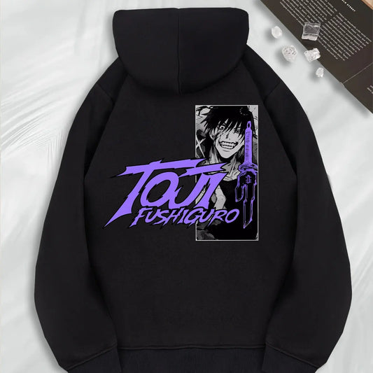 Jujutsu Kaisen Anime T-shirt For Men Women Megumi Fushiguro Summer Vintage Washed Y2K Men's Casual Hoodie men clothing