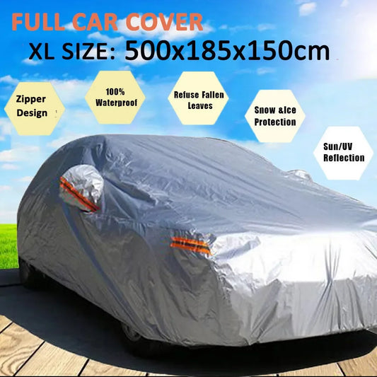Car Cover Is Thickened Outdoor Sun Protection Heat Insulation Ultraviolet Protection and Dust Prevention the Four Seasons