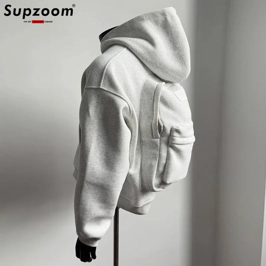 Supzoom Top Fashion Loose  Autumn And Winter New Arrival American Style Trendy Backpack Integrated Popular Casual Cotton Hoodies