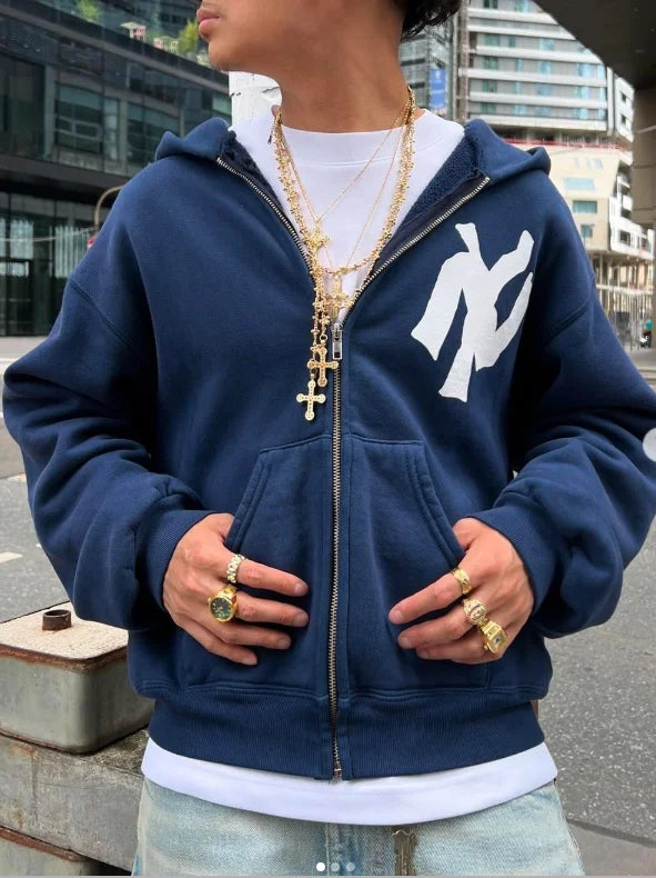 2025 new personalized fashion printed hooded sweatshirt Y2K street clothing letter pattern high quality hoodies couples selling