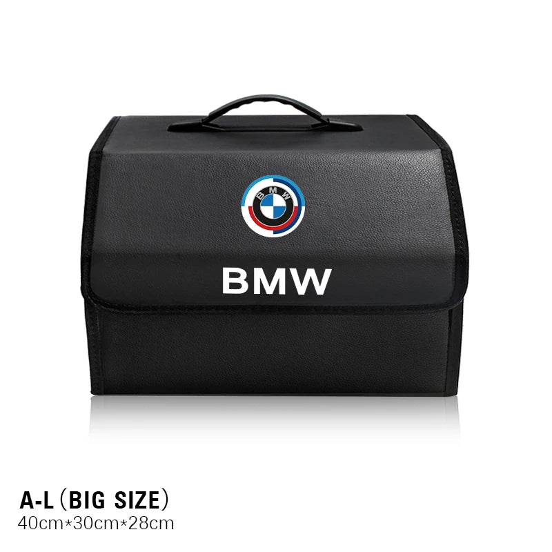 Car Trunk Storage Box High-capacity Leather Organizer Case For BMW E46 E90 E60 F30 F10 E39 E36 F20 G20 G30 E92 E87 E91 X5 E70 X3