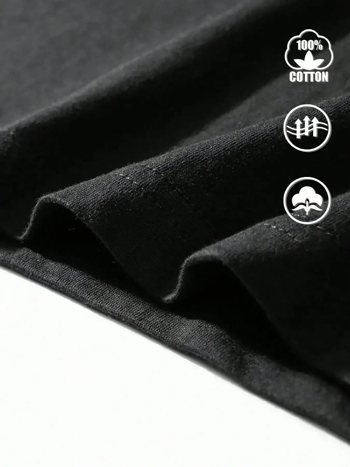 Stay Positive Shark Lovers Graphic T-Shirt Black Short Sleeve Cotton Motivational Ocean Wildlife Design for Men