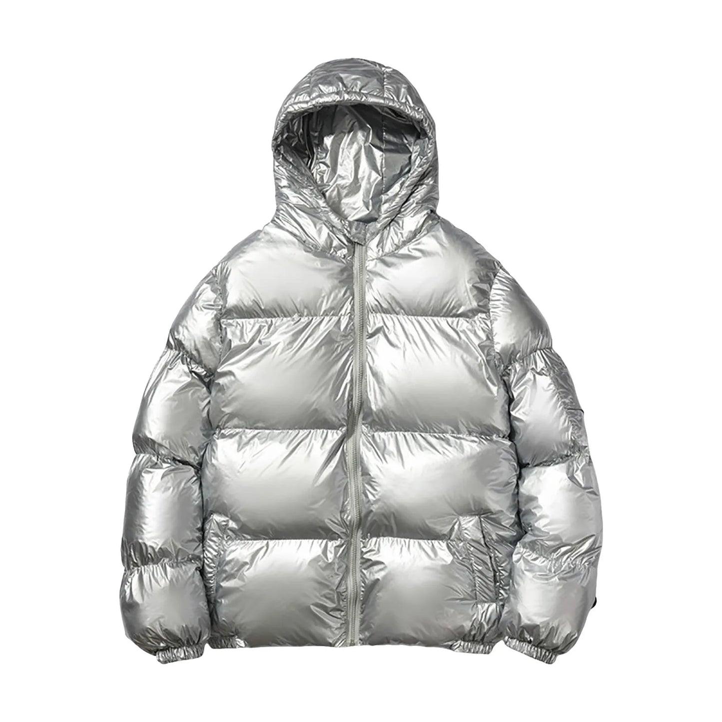 Outdoor Thickened Cotton Down Coats For Men Streetwear Glossy Hooded Warm Bread Down Jacket Casual Cotton Puffer Outwears