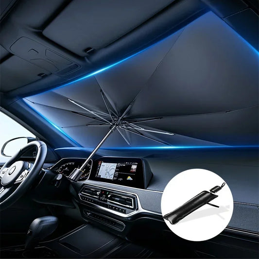 Protect Your Car From The Sun with This Portable, Foldable Car Windshield Sunshade