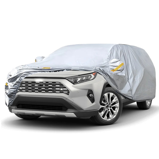 NEVERLAND Car Cover Waterproof All Weather for Automobiles, Waterproof Outdoor 190T TAFFETA  Car Cloth , Size L XL XXL