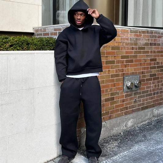 Men's New Sportswear Set | Trendy 2-Piece (Hoodie & Pants) for Outdoor Basketball