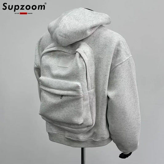 Supzoom Top Fashion Loose  Autumn And Winter New Arrival American Style Trendy Backpack Integrated Popular Casual Cotton Hoodies