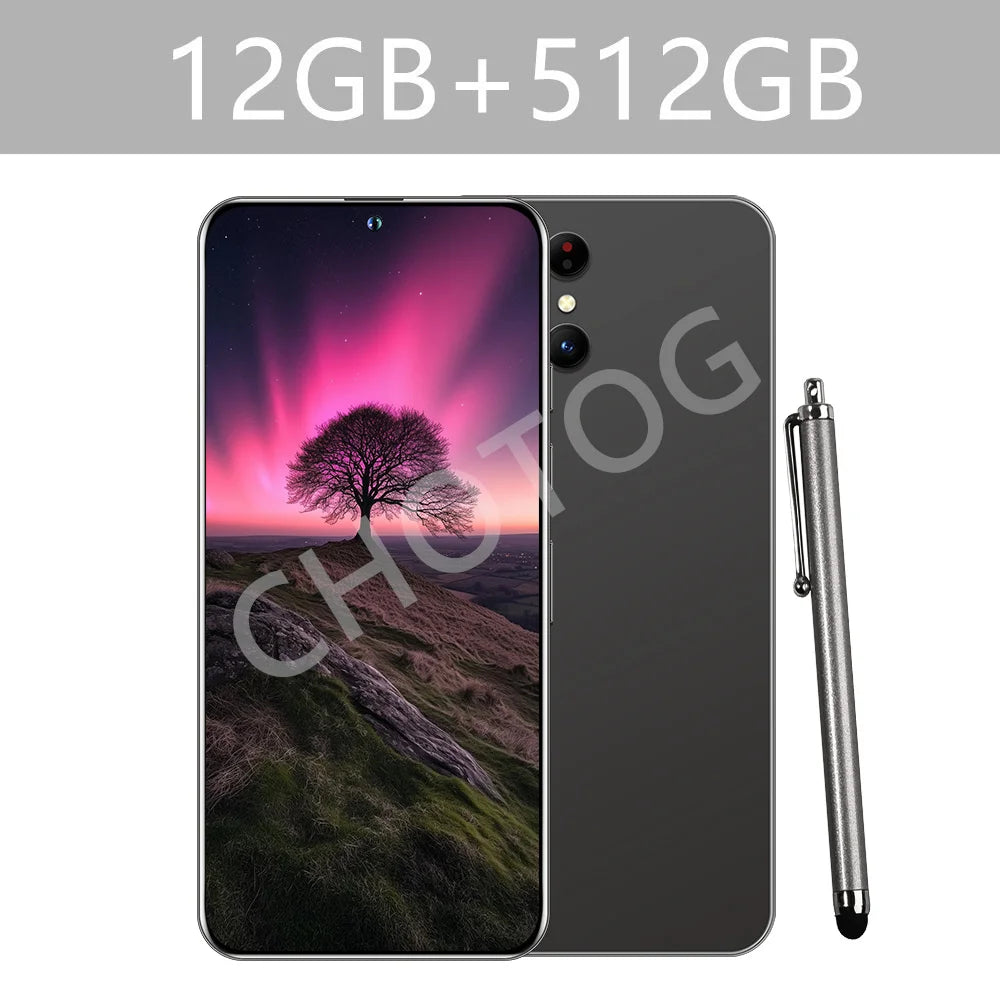 Cellphones Case For SMS 25 Ultra Mobile Phones 5G Dual Sim Android 14 Cell Phone Cases For Smartphone 22GB+2TB 7800mAh Cover