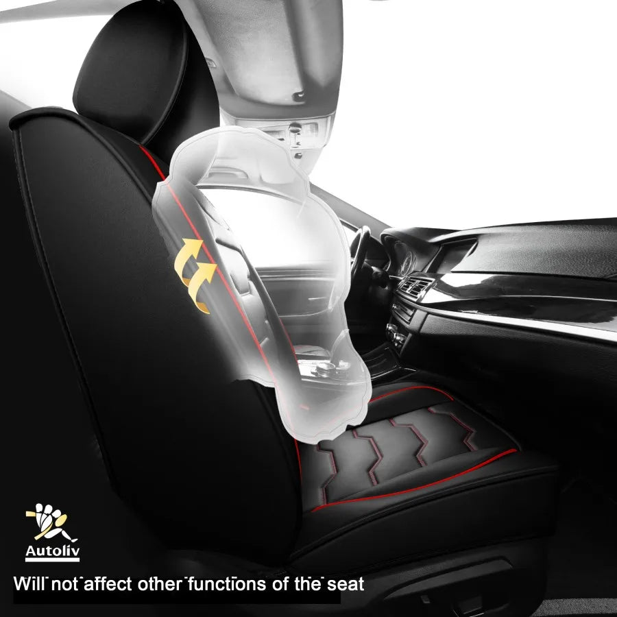 Full car 5-seat set car seat cover, suitable for Toyota Corolla 1997-2006, waterproof PU leather, full-surround protection desig