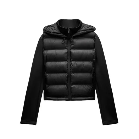 2025 Winter New Arrival  Women's Lightweight Warm Down Jacket with Long Sleeves and Zippered Hooded Sports Coat 4391742