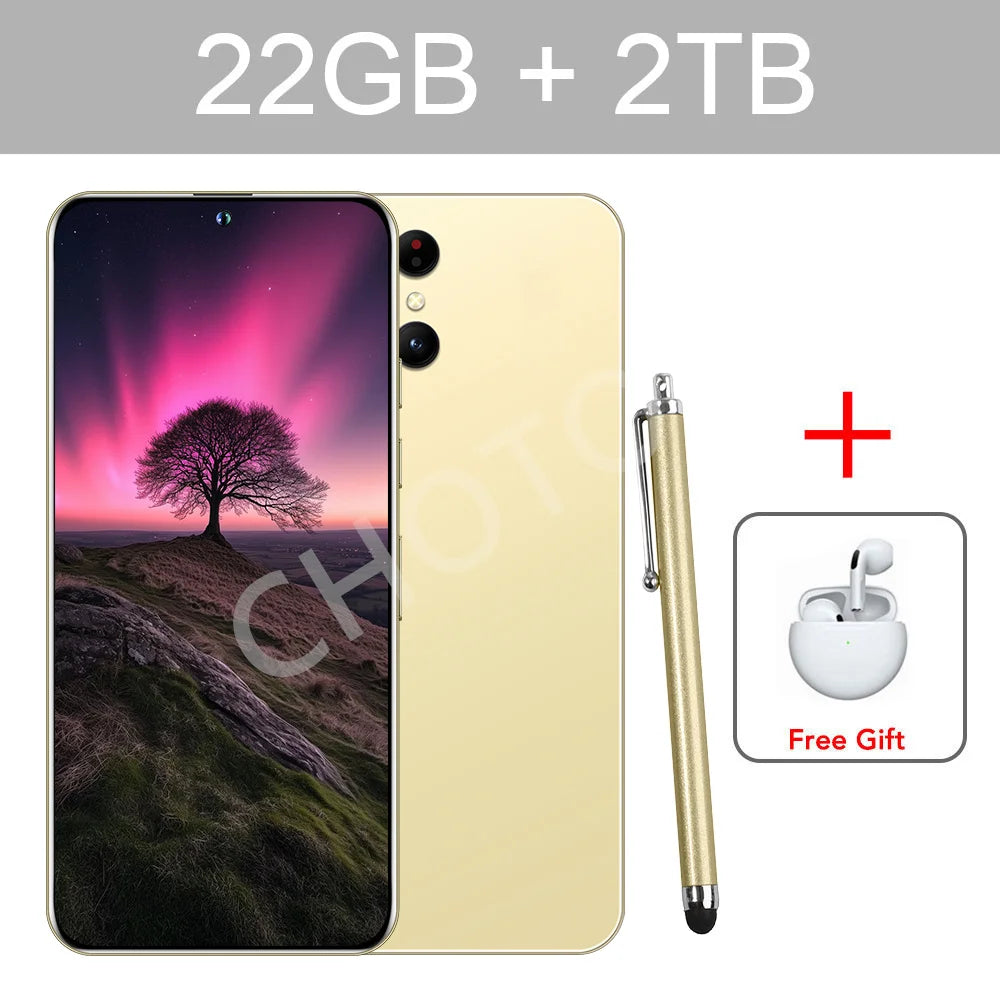 Cellphones Case For SMS 25 Ultra Mobile Phones 5G Dual Sim Android 14 Cell Phone Cases For Smartphone 22GB+2TB  7800mAh Cover