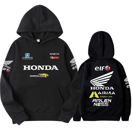 2025 Honda Logo Motorcycle Hoodie Outdoor Riding Jacket, Honda Motorcycle Race, All-season Fan Clothing, Men's Wear