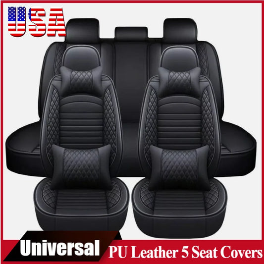 Car Full Set 5-Seat Covers Universal Car Seat Covers Front Rear Seat Cushion Anti-scratch Protection For Sedan SUV Pick-up Truck