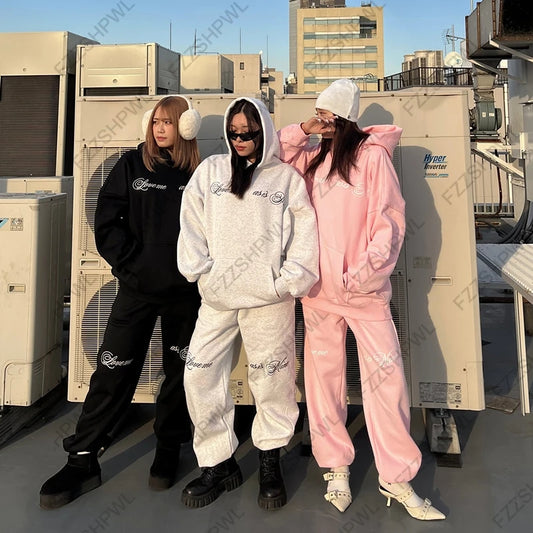 Spicy Girls Oversized Hip Hop Y2K Hooded sweatshirt Streetwear Harajuku Letter Print Unique Pullover Rock Goth Hoodie sweatshirt