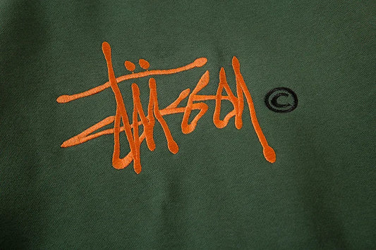 STUSSY 8 High Quality Embroidered Sports Hoodie Men's Sweatirt Spring Autumn Casual Loose Fit Hoodie Trend Cotton