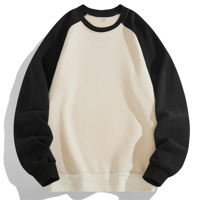 Autumn Spring 2025 Patchwork Hoodies Sweatshirt For Men's Hip Hop Punk Pullover Streetwear Casual Fashion Clothes OverSize 4XL