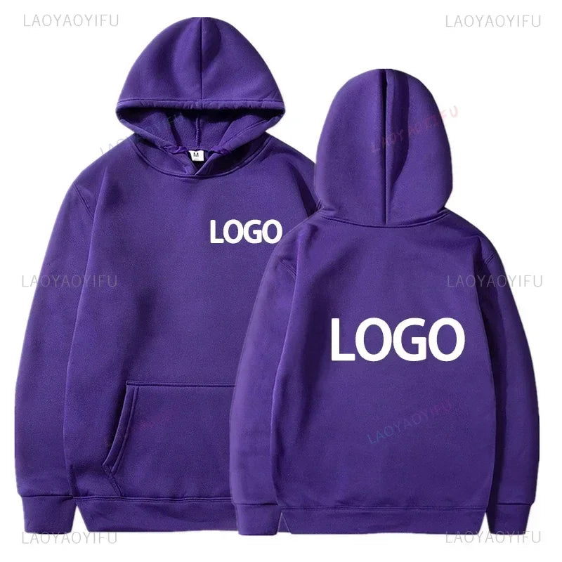 2024 Custom Printed Men Women Hoodie Loose Casual Clothing Fashion LongSleeve Hooded Pullover Personality Streetwear Sweatshirts
