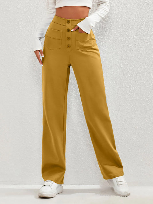 Women Sweatpants 2024 High-Waisted Multi-Pocket Cargo Pants Elegant Full-Length Casual Pants