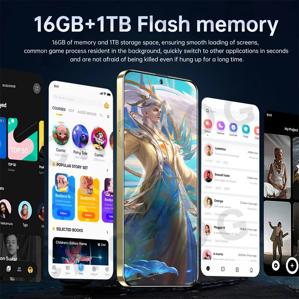 Cellphones Case For SMS 25 Ultra Mobile Phones 5G Dual Sim Android 14 Cell Phone Cases For Smartphone 22GB+2TB 7800mAh Cover