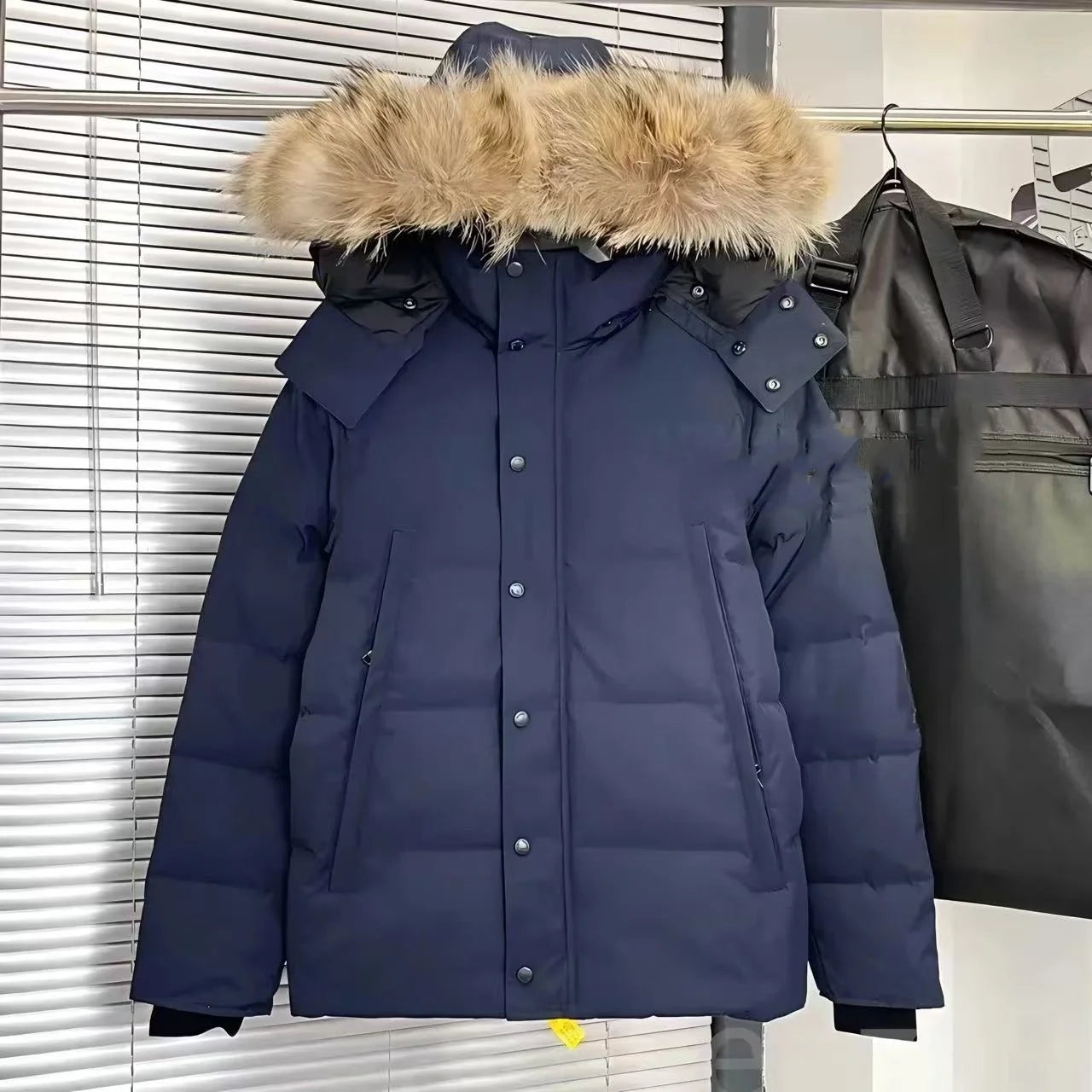 Mens Jacket Designer Puffer Jacket Women Wyndham Wolf Skin Collar Parka Winter Fashion Outdoor Warm Windproof Coat XS-2XL