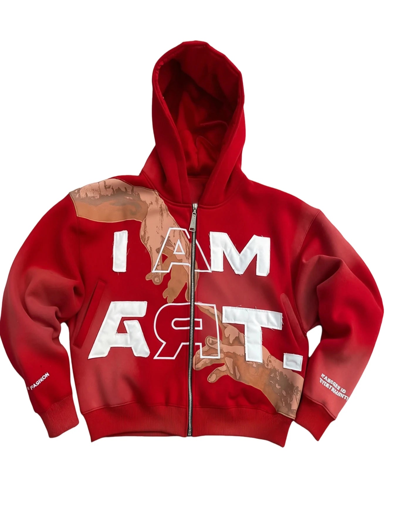 Y2K Fall Jackets for Women Oversize Letter Pattern Zip Up Hoodie Street Hip-hop Style Red Casual Jacket Unisex