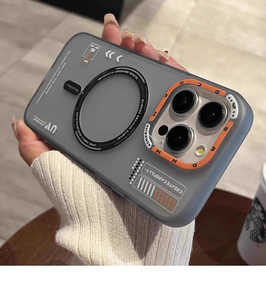 Matte Magnetic Phone Case For iPhone 16 15 13 12 14 Pro Max Magsafe Wireless Charge Frosted Back Metal Lens Frame Buttons Cover