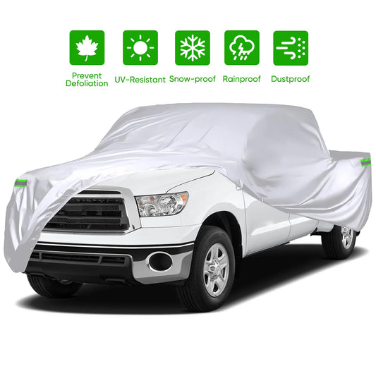 NEVERLAND Pickup Truck Cover 190T Polyester Taffeta, Car Cover Waterproof All Weather for Pickup, Waterproof Outdoor Full Exteri