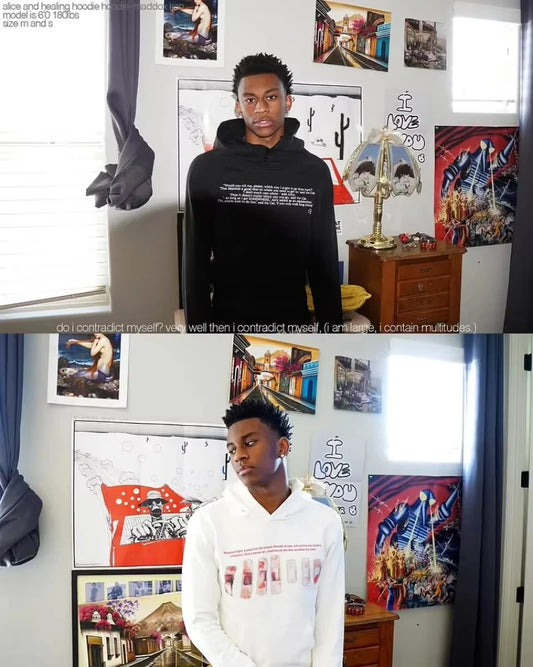 Harajuku Gothic Y2K Streetwear Hip Hop Punk Loose Graphic Hoodie Men Trendy American Retro Letter Print Oversized Sweatshirts