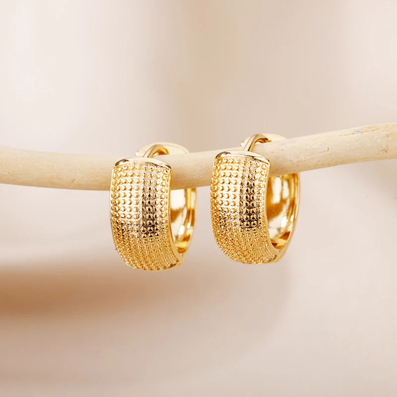 Gold Color Small Hoop Earrings for Women Stainless Steel Silver Color Earrings 2024 Trend Piercing Jewelry Gift pendientes mujer