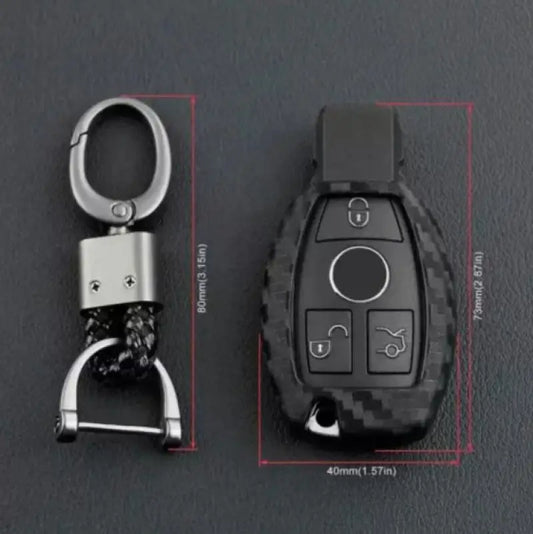 TPU Carbon Fiber Car Key Case Cover For Mercedes Bnez CLA GLC GLA GLK W203 W210 W211 W204 W176 A B C R Class AMG Accessories