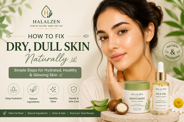 🌿 How to Fix Dry, Dull Skin Naturally (Complete Guide for Healthy, Glowing Skin)