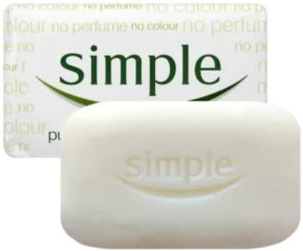 PBW INTERNATIONAL Simple Pure Soap Bars For Sensitive Skin Pack of 6 (6 x 100g) - 3 x Twin Packs Halalzen