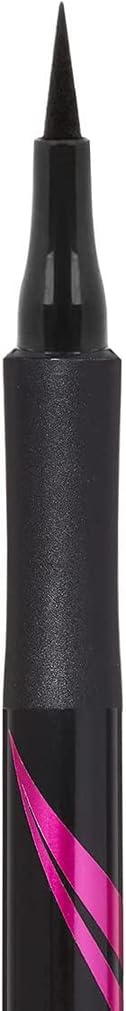 Maybelline Eye Liner, Hyper Precise Black Liquid Eye Liner, Ultra-Thin Defining Felt Tip Liner, Quick Drying Liquid Eyeliner, Ink Technology, Maybelline New York, Safe for Sensitive Eyes, Matte Black Halalzen