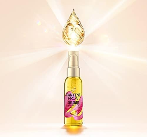 Pantene Pro-V Coconut Infused Hair Oil for Intensive Moisture, Hair Care Shine, Hair Care for Dry Hair, Hair Care, Hair Oil, Beauty, Gold, 100 ml