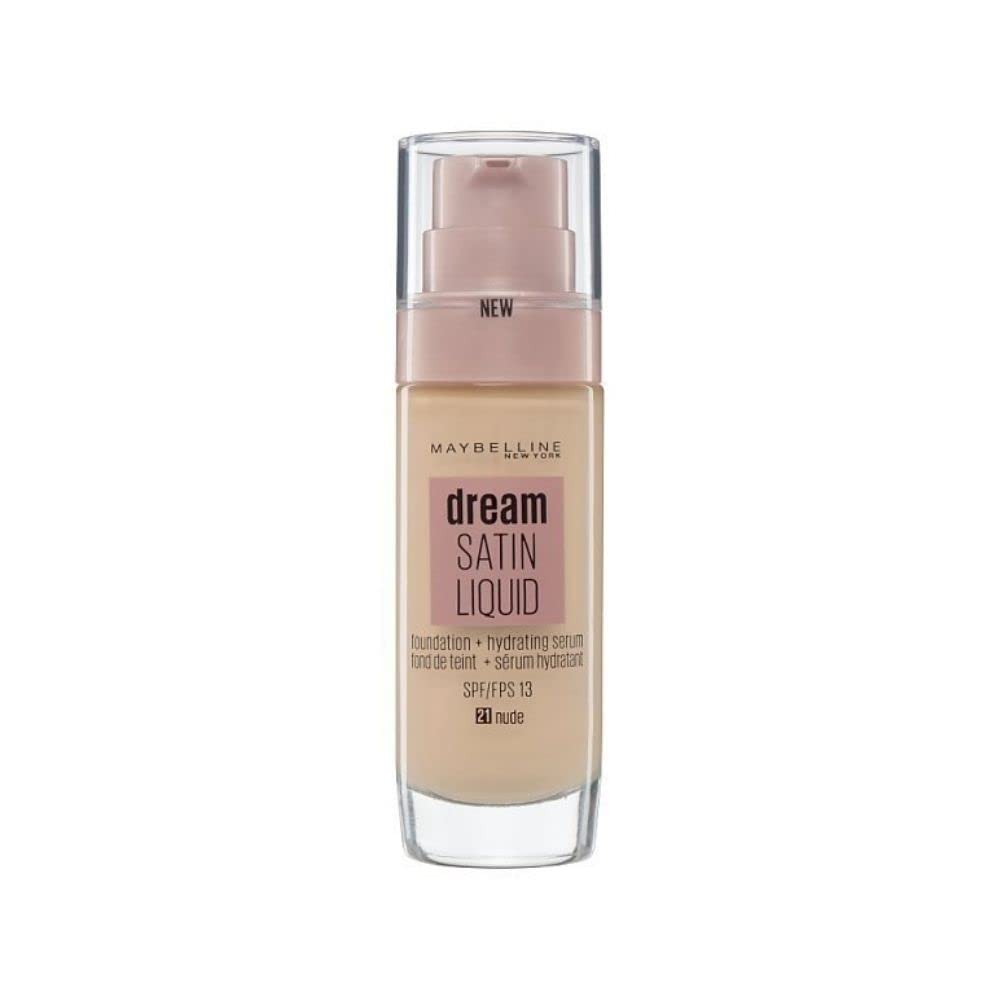 Maybelline Foundation, Dream Radiant Liquid Hydrating Foundation with Hyaluronic Acid and Collagen - Lightweight, Medium Coverage Up to 12 Hour Hydration, 30 Sand Halalzen