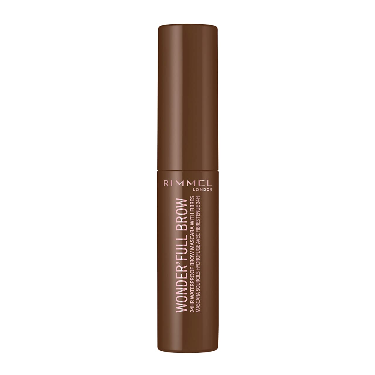 Rimmel London Wonderâ€™Full Brow 24HR Waterproof Brow Gel, with Fibres for Plump Thick Brows, Dark, 4.5 ml (Pack of 1)